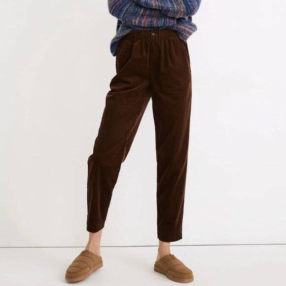 Madewell Pants - Madewell Corduroy Pull-On Mid-Rise Jogger Pants L